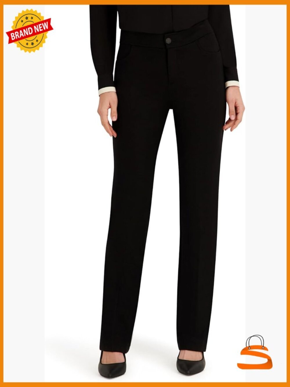 Flare Leg Compression Pants 31" Inseam Mid Rise Bootcut Ponte Knit